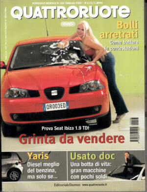 Quattroruote n. 556 Febbraio 2002 - Land Rover Defender, Hyndai Terracan, BMW M3