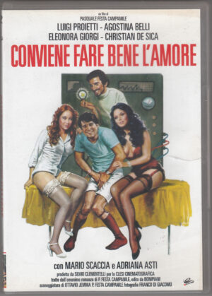 Conviene Fare Bene L'Amore DVD in Italiano Luigi Proietti Versione da edicola