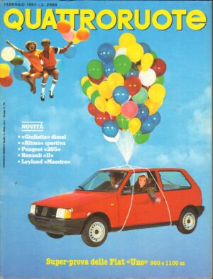 Quattroruote n. 328 Febbraio 1983 - Leyland Maestro, Renault 11, Peugeot 205
