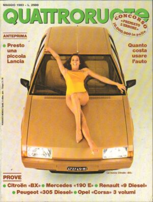 Quattroruote n. 331 Maggio 1983 - Citroen BX, Mercedes 190E, Oper Corsa
