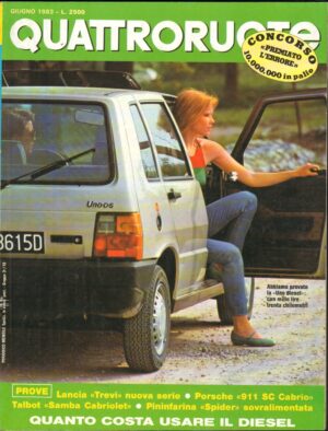 Quattroruote n. 332 Giugno 1983 - Lancia Trevi, Porsche 911SC Cabrio, Talbot
