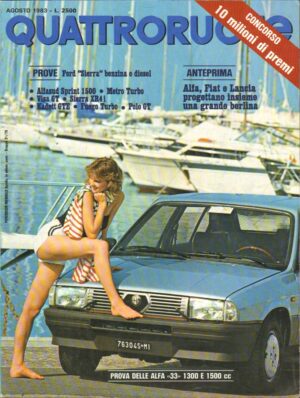 Quattroruote n. 334 Agosto 1983 - Alfa 33, Ford Sierra, Visa GT, Sierra XR4i