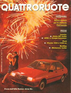 Quattroruote n. 339 Gennaio 1984 - Lancia, Delta HF turbo, Coupe' Volumex