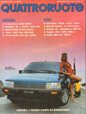 Quattroruote n. 344 Giugno 1984 - Ford Fiesta Escort Orion, Maserati Biturbo