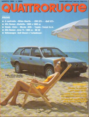 Quattroruote n. 346 Agosto 1984 - Alfa Romeo Giulietta, Honda Civic, Mazda