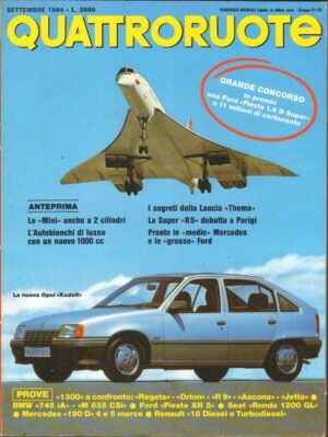Quattroruote n. 347 Settembre 1984 - Renault, Mercedes 190 D, Ford Fiesta XR2