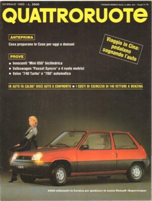 Quattroruote n. 351 Gennaio 1985 - Innoceti Mini 650, Volkswagen Passat Syncro