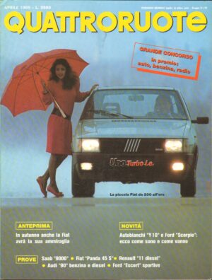 Quattroruote n. 354 Aprile 1985 - Saab 900, Fiat Panda 45s, Audi 90, Ford Escort