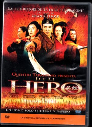 HERO Jet Li DVD in Italiano  QUENTIN TARANTINO Versione da edicola