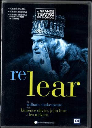 Re Lear con Laurence Olivier. Il Grande Teatro del Mondo. DVD in Italiano