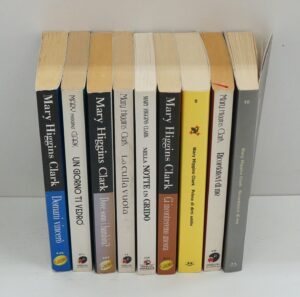 Lotto n. 9 Romanzi di Mary Higgins Clark. Lotto come da immagine