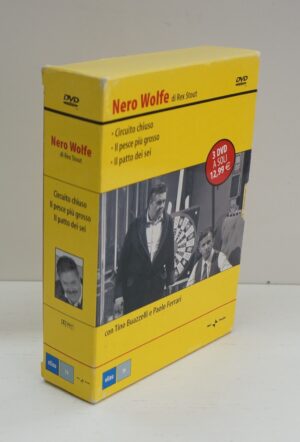 Nero Wolfe: Circuito Chiuso, Pesce piu' grosso, Patto dei sei (3 DVD) con Cofanetto. Versione da edicola. DVD in Italiano
