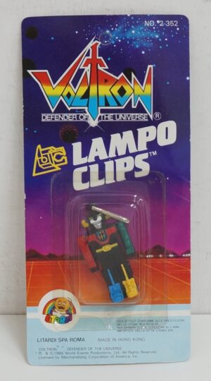 Voltron Lampo Clips da appendere. Vintage. 1984 Litardi