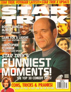 Star Trek The Official Montly Magazine n. 77 – April 2001 Con Poster. Rivista in Inglese