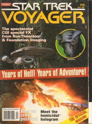 Star Trek Voyager Magazine n. 16 - April 1998 ed. Starlog. Rivista in Inglese