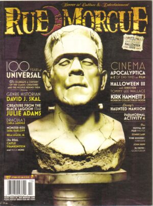Rue Morgue Magazine n. 127 - October 2012 ed. Rodrigo Gudino. Rivista in Inglese