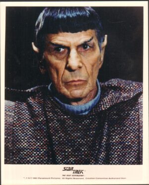 Fotografia Star Trek The Next Generation signor Spock interpretato da Leonard Nimoy