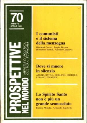 Prospettive nel mondo n.70 Rivista Aprile 1982