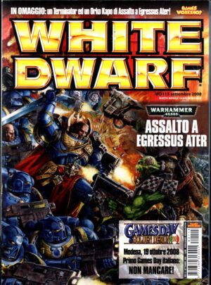 Rivista White Dwarf WD n.115 Settembre 2008.Warhammer ed. Games Workshop