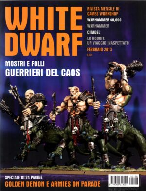 Rivista White Dwarf WD Febbraio 2013. Warhammer ed. Games Workshop