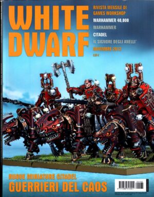 Rivista White Dwarf WD  Novembre 2012. Warhammer ed. Games Workshop