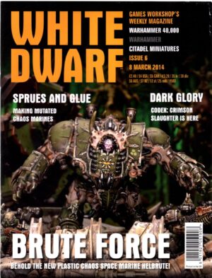 Rivista White Dwarf WD 8 March 2014. Warhammer - In Inglese ed. Games Workshop