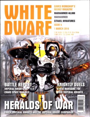 Rivista White Dwarf WD 1 March 2014. Warhammer - In Inglese ed. Games Workshop