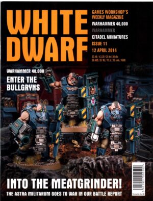Rivista White Dwarf WD 12 April 2014. Warhammer - In Inglese ed. Games Workshop