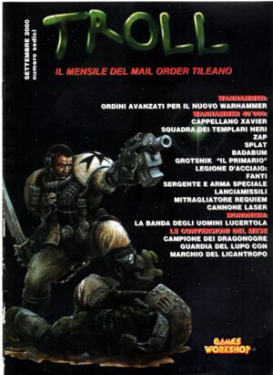 Rivista Troll n. 16 Settembre 2000 . Mensile del Mail Order Tileano. Warhammer ed. Games Workshop