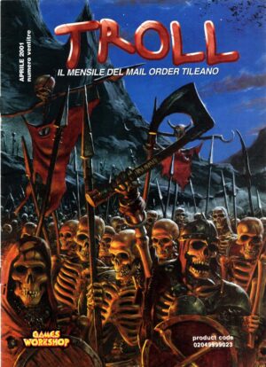Rivista Troll n. 23 Aprile 2001. Mensile del Mail Order Tileano. Warhammer ed. Games Workshop