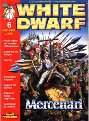 Rivista White Dwarf WD Luglio/Agosto. Warhammer  ed. Games Workshop