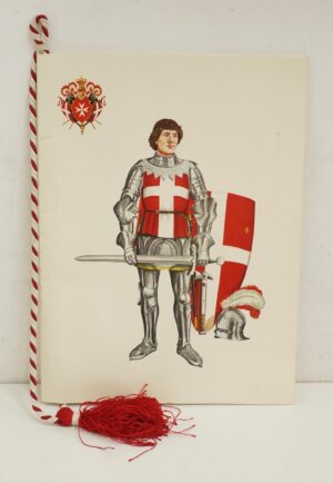 Calendario Sovrano Militare Ordine di Malta Anno 1975. Con Cordoncino Originale