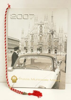 Calendario Polizia Municipale Milano Anno 2007. Con Cordoncino Originale