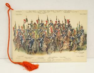 Calendario Associazione Nazionale Arma di Cavalleria Anno 1975. Con Cordoncino Originale