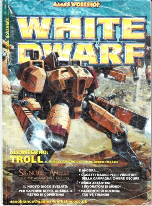 Rivista White Dwarf WD n. 37 Novembre 2001. Warhammer ed. Games Workshop