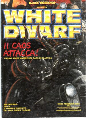 Rivista White Dwarf WD n. 40 Febbraio 2002. Warhammer ed. Games Workshop