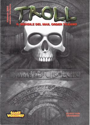 Rivista Troll n. 33 Febbraio 2002. Mensile del Mail Order Tileano. Warhammer ed. Games Workshop