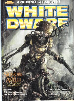 Rivista White Dwarf WD n. 41 Marzo 2002. Warhammer ed. Games Workshop