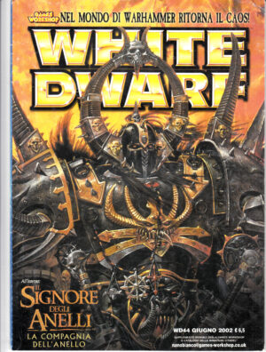Rivista White Dwarf WD n. 44 Giugno 2002. Warhammer ed. Games Workshop