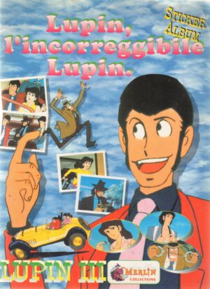 Album figurine Lupin III 3. Lupin l'incorreggibile Merlin Collections. Album Vuoto con 6 figurine da attaccare