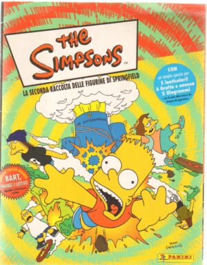 Album figurine The Simpson. La seconda raccolta delle figurine di Springfield. Panini. Album Vuoto con 2 figurine da attaccare