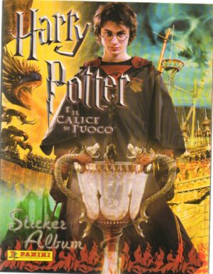 Album  figurine Harry Potter e il calice di fuoco. Panini.  Album Vuoto + 55 figurine da attaccare