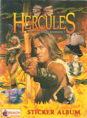 Album figurine Hercules. The Legendary Journeys. Merlin Collections. Album Non Completo con 27 figurine attacate + 6 figurine da attaccare