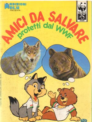Album figurine Amici da Salvare protetti dal WWF. Edizioni Blu. Album Vuoto