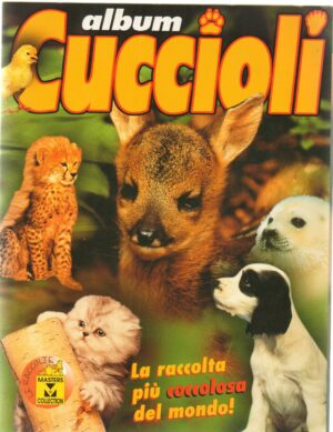 Album figurine Cuccioli Masters Collection. Album Non completo con 56 figurine mancanti su 216 + 1 figurina da attaccare