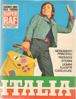 Album  figurine Italia 1975. Monumenti principali, Paesaggi... Album Non Completo con 284 figurine attaccate su 850 + 120 figurine da attaccare