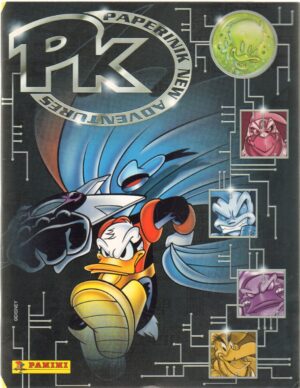 Album figurine PK Paperinik Adeventures, Panini. Album Vuoto con 6 figurine da attaccare