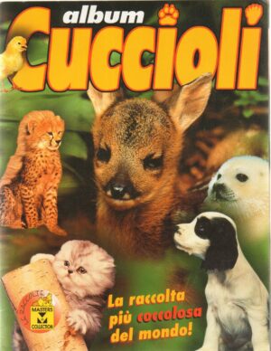Album figurine Cuccioli, Masters Collection. Album Non completo con 79 figurine attaccate su 216 + 3 figuirne da attaccare