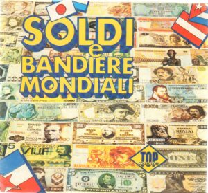 Album figurine. Soldi e Bandiere Mondiali. Top Collection. Album Non completo con 79 figurine  attaccate su 250