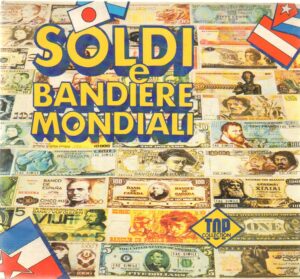 Album figurine. Soldi e Bandiere Mondiali. Top Collection. Album Non completo con 42 figurine attaccate su 250 + 32 figurine da attaccare